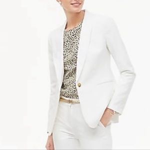 J. Crew Linen-cotton Holland Blazer in White - 4P